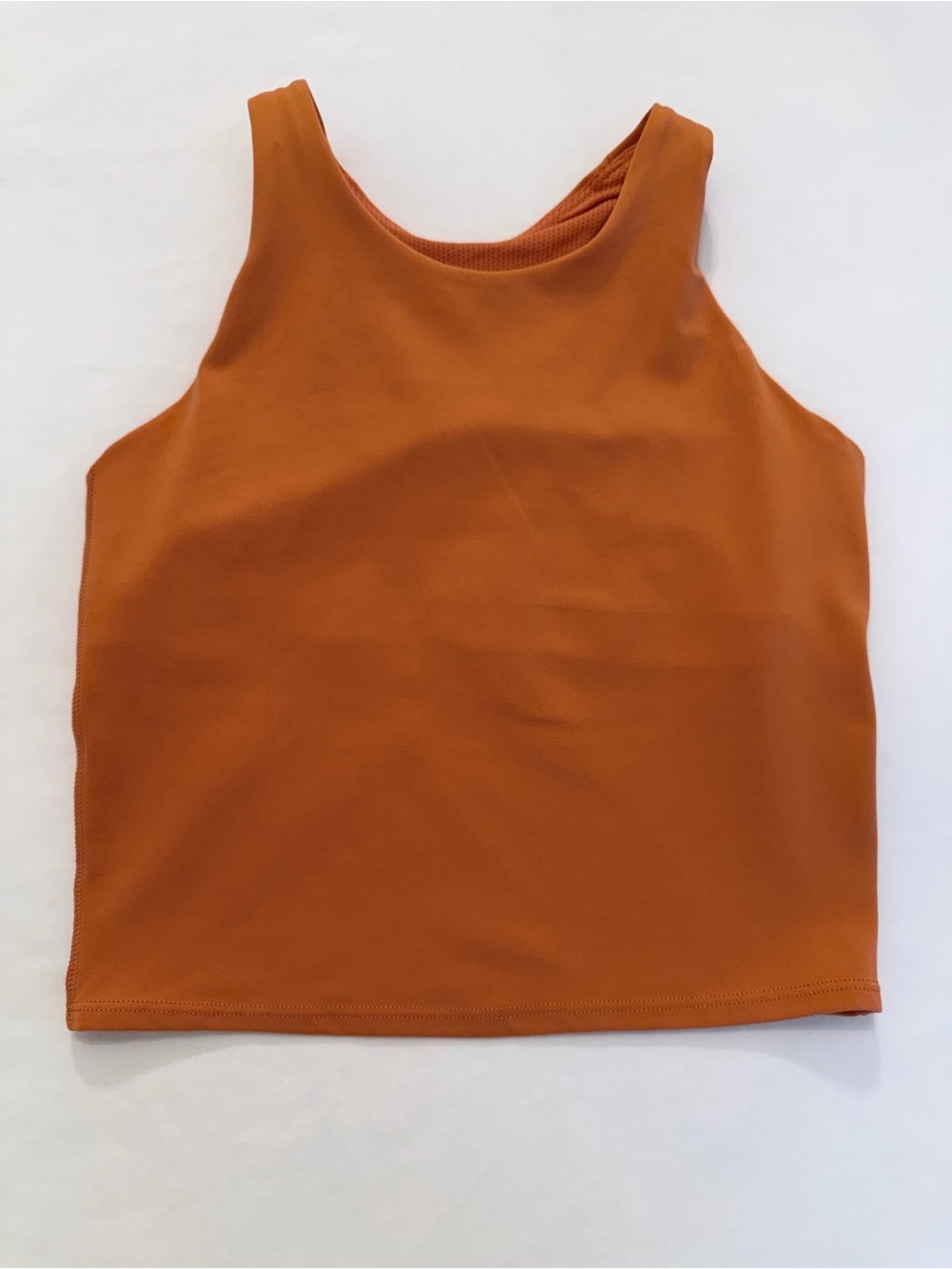 Athleta Girl Athletic Tank Top with Built-in Bra in Pumpkin Orange Size XL/14